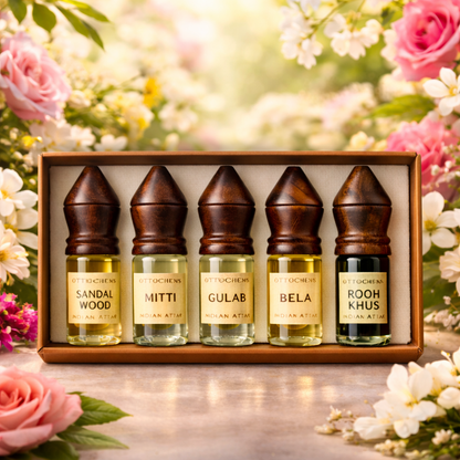 Traditional Art of Attar | Discovery Edition | Set of 5 | Crafted in Kannauj