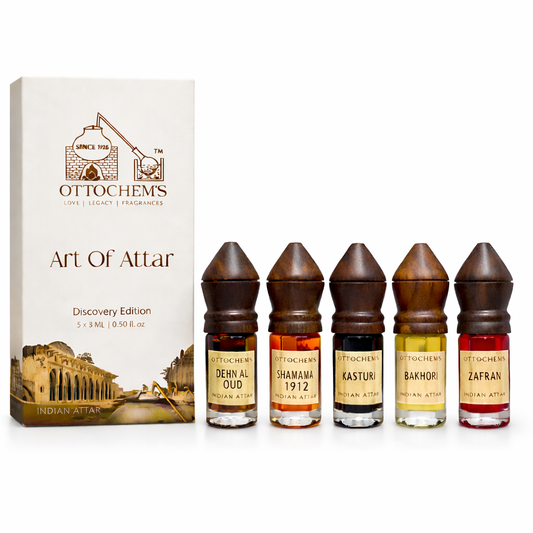 The Royal Art of Attar | Discovery Edition | Set of 5 | Crafted in Kannauj