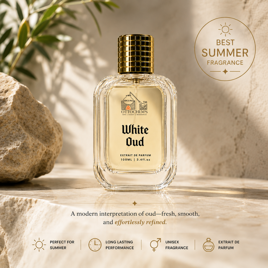 White Oud | Long Lasting | Extrait de Parfum | 100 ml Ottochem's Perfume